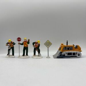 Department 56 1996 Vintage The Original Snow Village Men At Work Set Of 5 54894